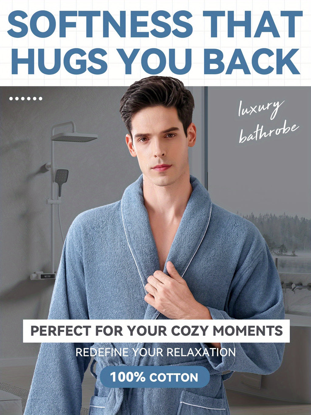Comfy Waffle Weave Bathrobe Halloween Lightweight Waffle Weave Robe - Plush Blend, Quick-Dry & Breathable |Christmas Resort Style Spa Robe for Men & Women