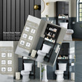 Over The Toilet Storage Cabinet Over The Toilet Storage with Fluted Door Over The Toilet Cabinet with Adjustable Shelf Above The Toilet Storage Cabinet for Bathroom Organizer Black